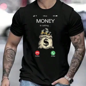 Men's "Money is calling" T-Shirt - Novu Richie