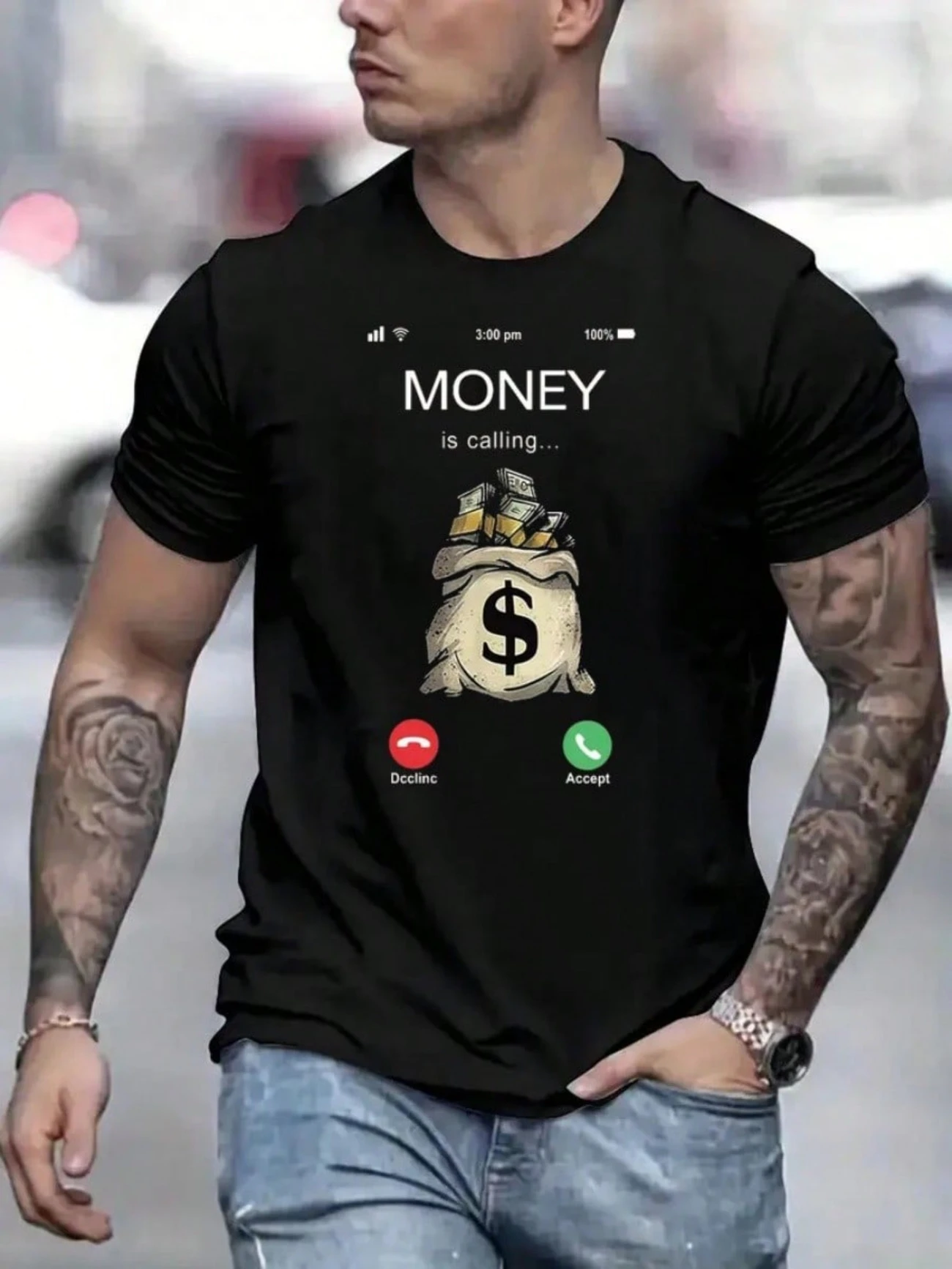 Men's "Money is calling" T-Shirt - Novu Richie