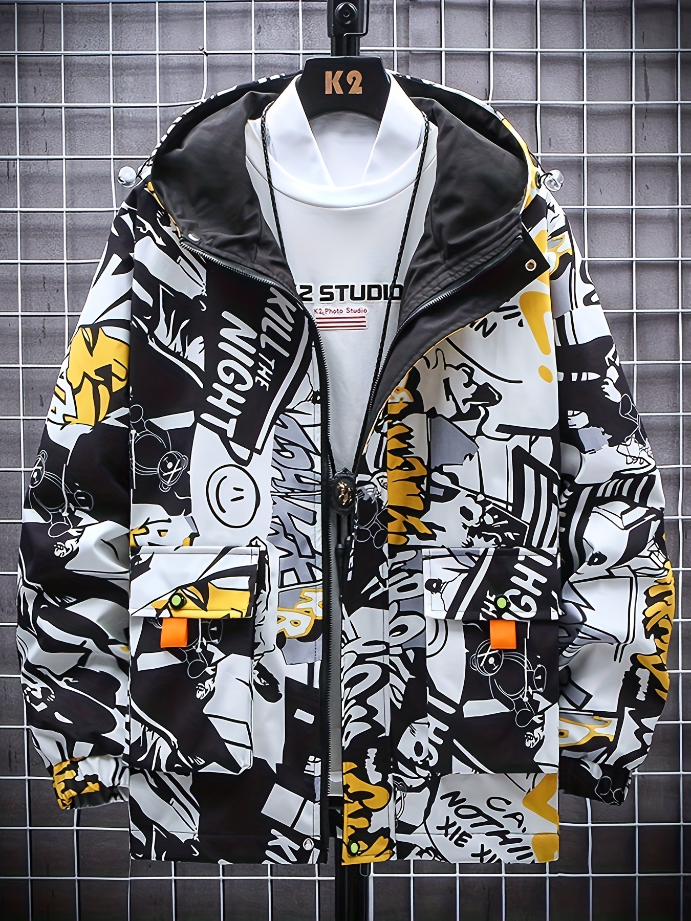 Graphite Wind Breaker Hoodie H-ONE